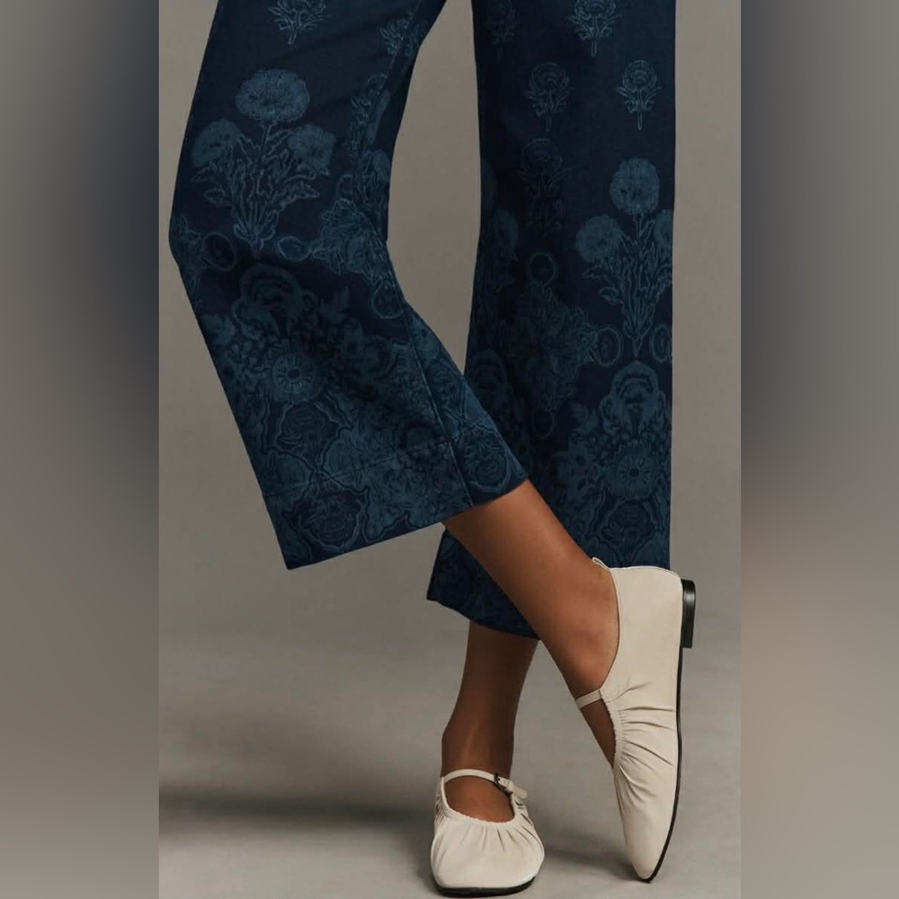 Anthropologie Maeve The Collette Cropped Wide Leg Jeans - Picture 3 of 8